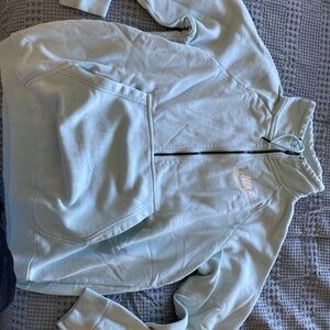 Nike mint green quarter zip LARGE